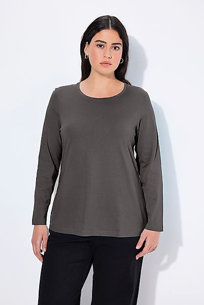 Ulla Popken T-Shirt Shirt Slim Rundhalsausschnitt günstig online kaufen
