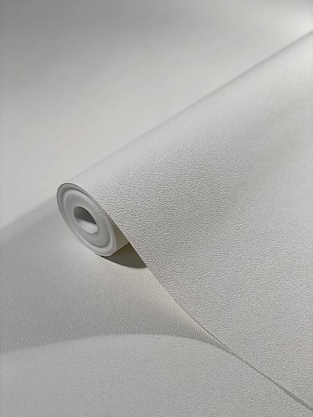 Marburg Vliestapete Uni Texturiert Weiß 10,05 m x 0,70 m FSC® günstig online kaufen