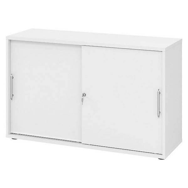 bümö Aktenschrank office Schiebetürenschrank Dekor: Weiß - Griffe: Relinggr günstig online kaufen