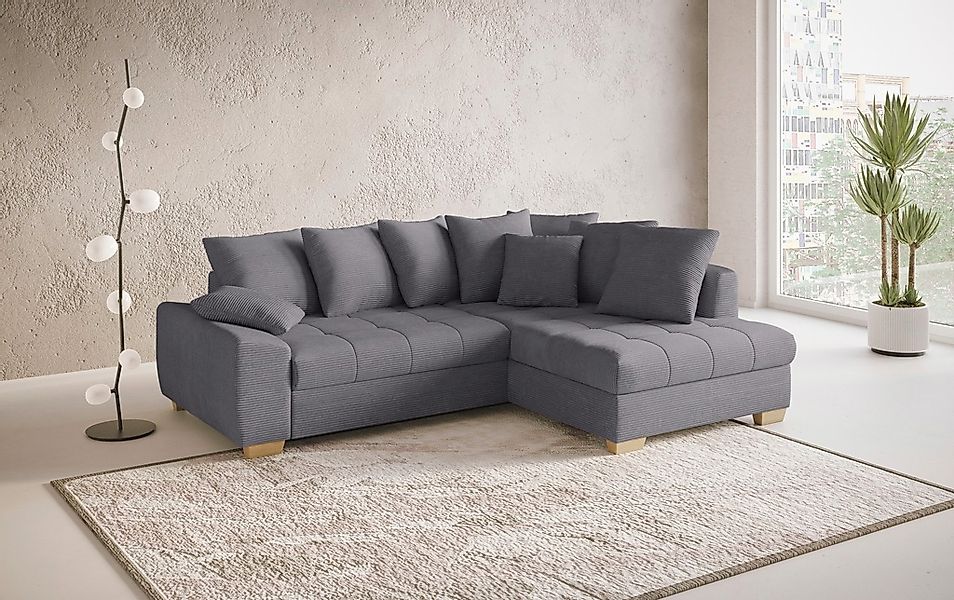 Mr. Couch Ecksofa "Nikita II, L-Form", Wahlweise mit Bettfunktion, Bettkast günstig online kaufen