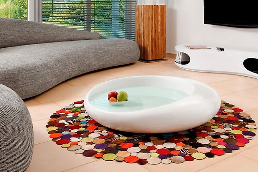 SalesFever Couchtisch, Integrierte 10 mm Weißglasplatte günstig online kaufen