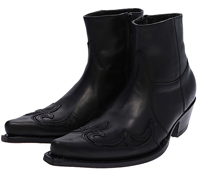 Sendra Boots JAVI 7783 Schwarz Westernstiefelette Rahmengenähte Westernstie günstig online kaufen