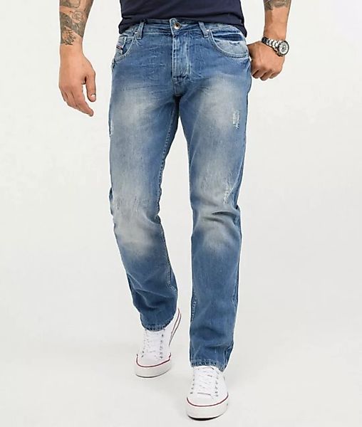 Rock Creek Regular-fit-Jeans Herren Jeans Stonewashed Blau RC-2009 günstig online kaufen
