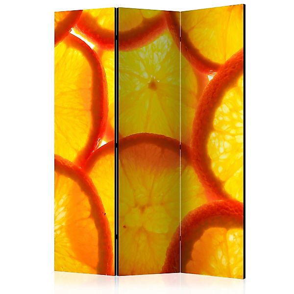 3-teiliges Paravent - Orange Slices [room Dividers] günstig online kaufen