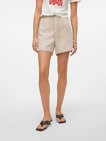 Vero Moda Shorts "VMMYMILO HW PAPERBAG SHORTS WVN GA", mit Leinen günstig online kaufen