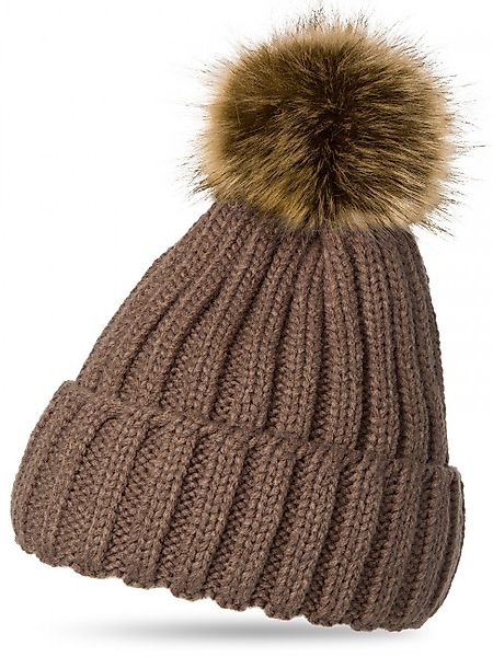 Caspar Bommelmütze MU054 Damen Winter Strickmütze günstig online kaufen