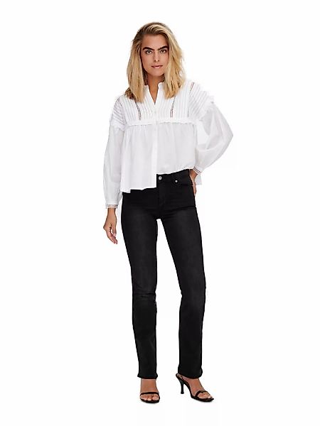 Only Damen Jeans ONLWAUW BJ1097 Flared Fit - Schwarz - Washed Black günstig online kaufen