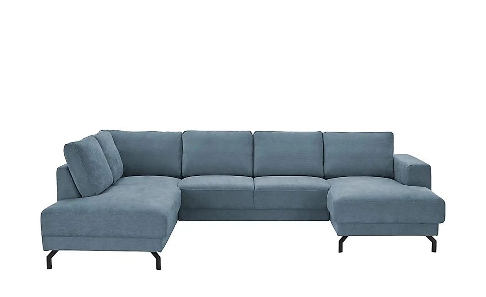 switch Wohnlandschaft  Brazil ¦ blau ¦ Maße (cm): B: 303 H: 78 T: 200.0 Pol günstig online kaufen