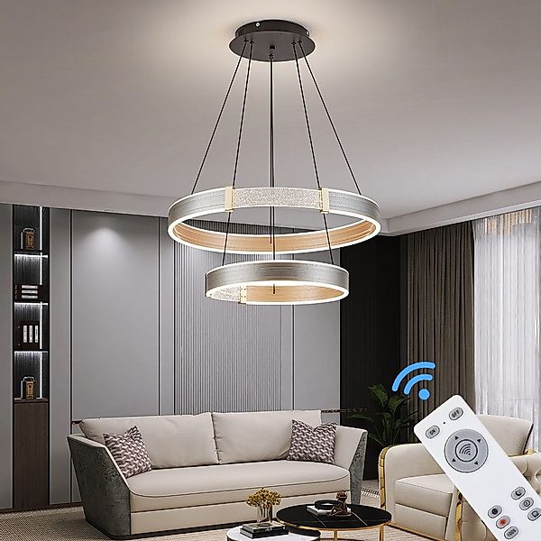 Euroton LED Deckenleuchte LED Deckenleuchte Fernbedienung/Handy-App günstig online kaufen