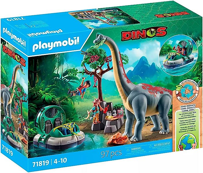 Playmobil® Brachiosaurus-Begegnung mit Luftkissenboot (71819), Playmobil Di günstig online kaufen