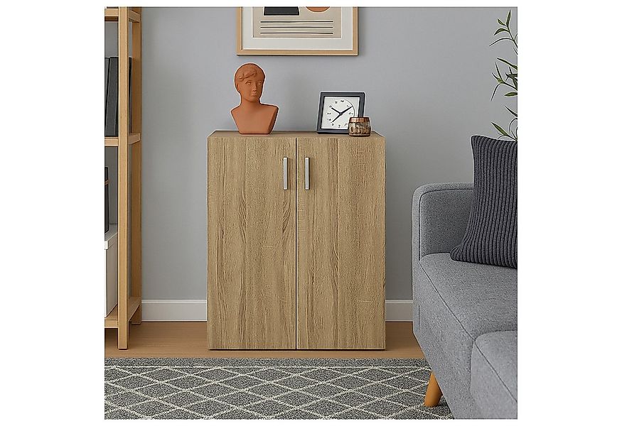 HTI-Living Mehrzweckschrank Kommode mit 2 Regalfächern Nina Sonoma (Stück, günstig online kaufen