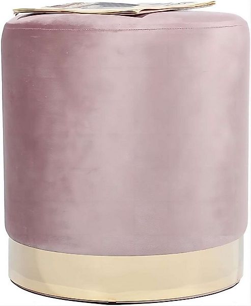 Zedelmaier Sitzhocker rund Hocker Zylindrischer Samthocker Fußbank (ZD3538) günstig online kaufen