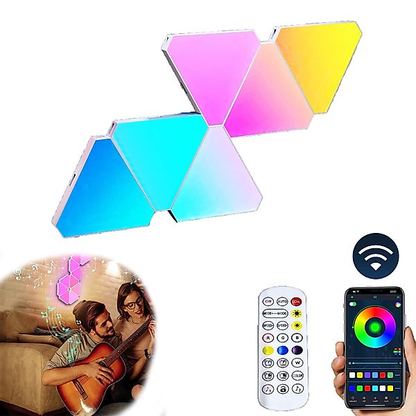 Jibenhome LED Panel LED Dreiecke Wandleuchte günstig online kaufen