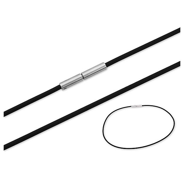 Unique Kette ohne Anhänger Halsband Kautschuk Kette 2mm KS0010 (Länge: 45cm günstig online kaufen