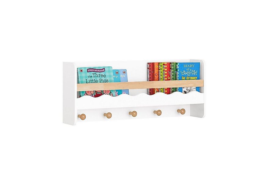 SoBuy Wandregal KMB78, Kindergarderobe mit Ablage Kinderregal Bücherregal W günstig online kaufen
