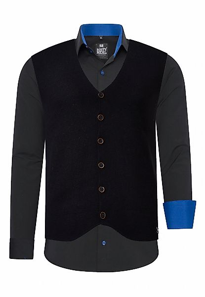 Rusty Neal Langarmhemd mit Weste günstig online kaufen