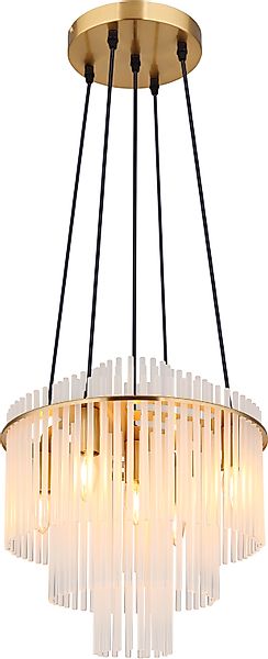 GLOBO LIGHTING Hängeleuchte »GORLEY« E14 1 Stk. Hängelampe goldfarben Glass günstig online kaufen