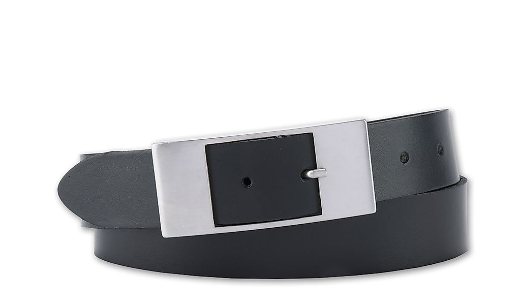 BERND GÖTZ Ledergürtel "Ledergürtel mit flacher Rechteckschließe in matter günstig online kaufen