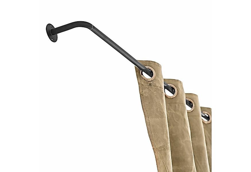 Mirabeau Gardinenstange Gardinenstange Omara dunkelgrau, Ø 0 mm, Eisen günstig online kaufen