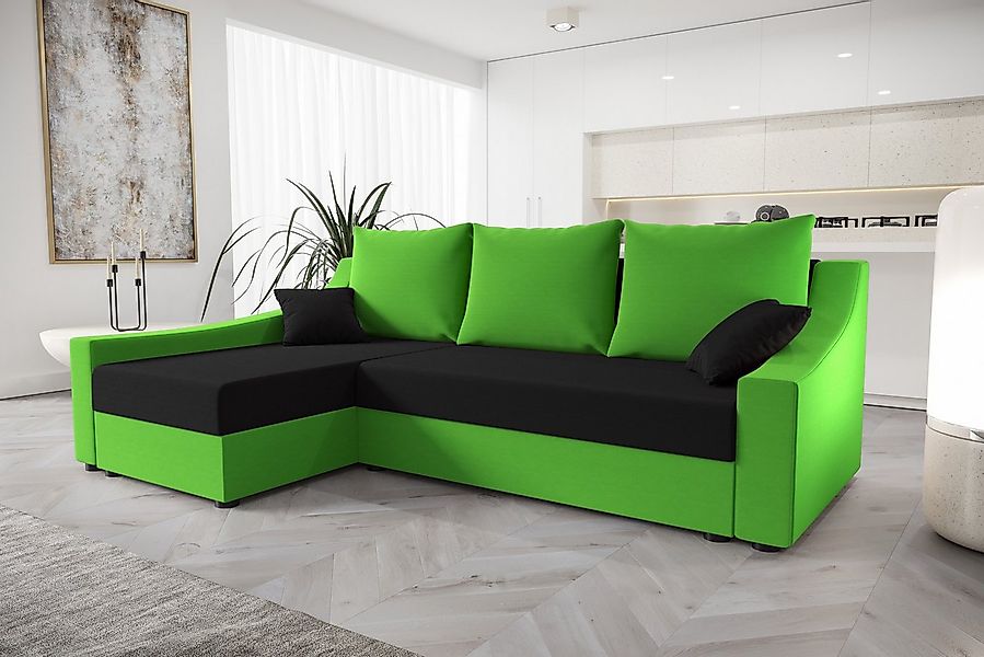 ALTDECOR Ecksofa ONTARI, Couch mit Schlaffunktion, Wohnzimmer - Wohnlandsch günstig online kaufen
