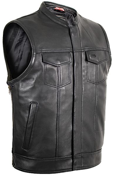 MDM Lederweste Herren Biker Motorrad Lederweste günstig online kaufen