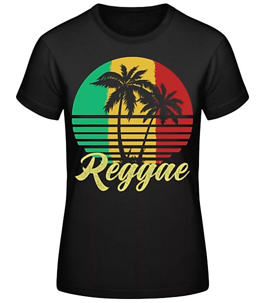 Reggae Palm Trees · Frauen Basic T-Shirt günstig online kaufen