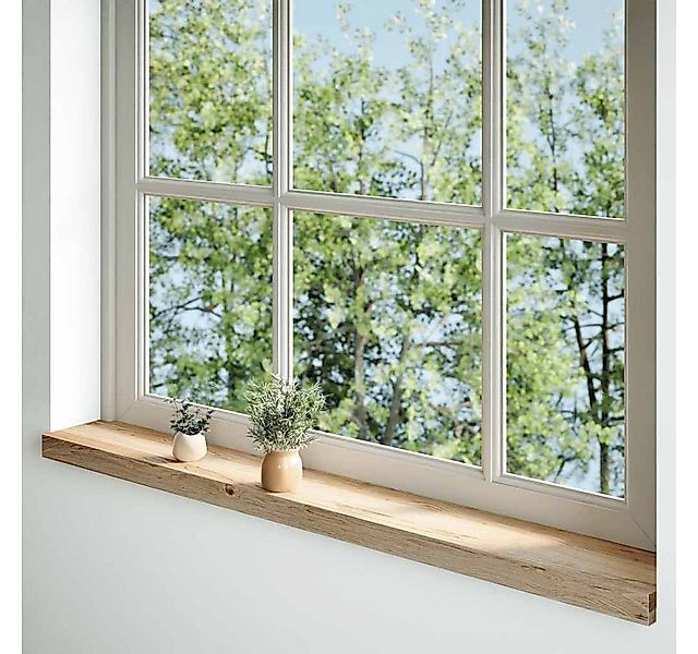 vidaXL Fensterbank Fensterbänke 2 Stk. Unbehandelt 140x15x2 cm Massivholz E günstig online kaufen