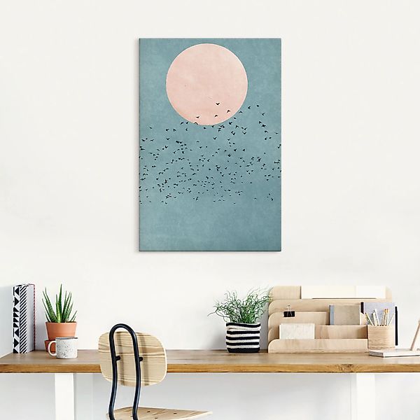 Artland "Wegfliegen" Himmelsbilder 1 Stk. tlg. auf Holzrahmen gespannt günstig online kaufen