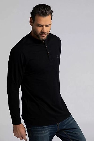 JP1880 T-Shirt JP 1880 Henley Basic Shirt Langarm Knopfleiste günstig online kaufen