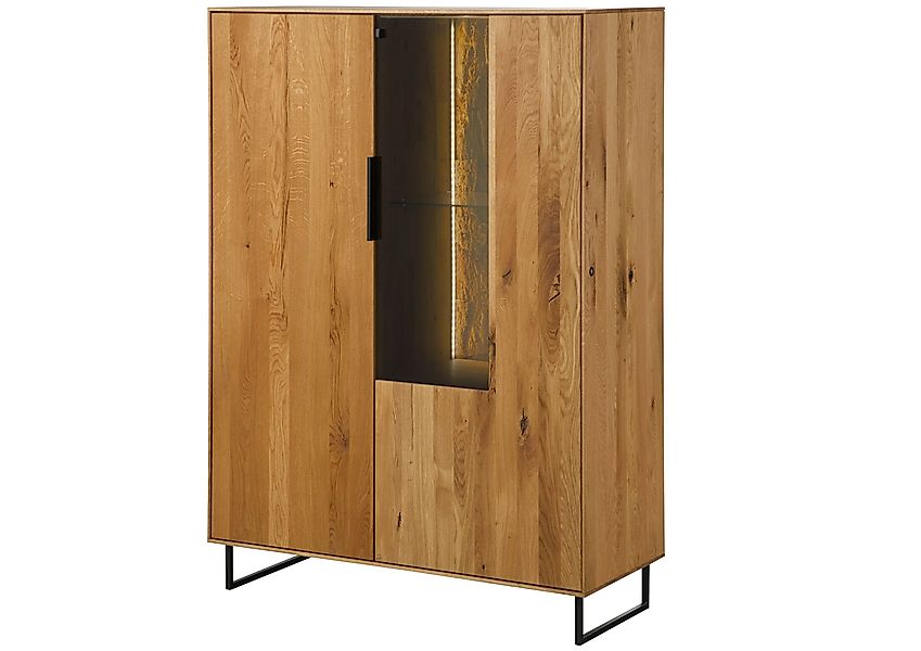 Massivmoebel24 Highboard (Wildeiche 103x43x145 natur geölt günstig online kaufen