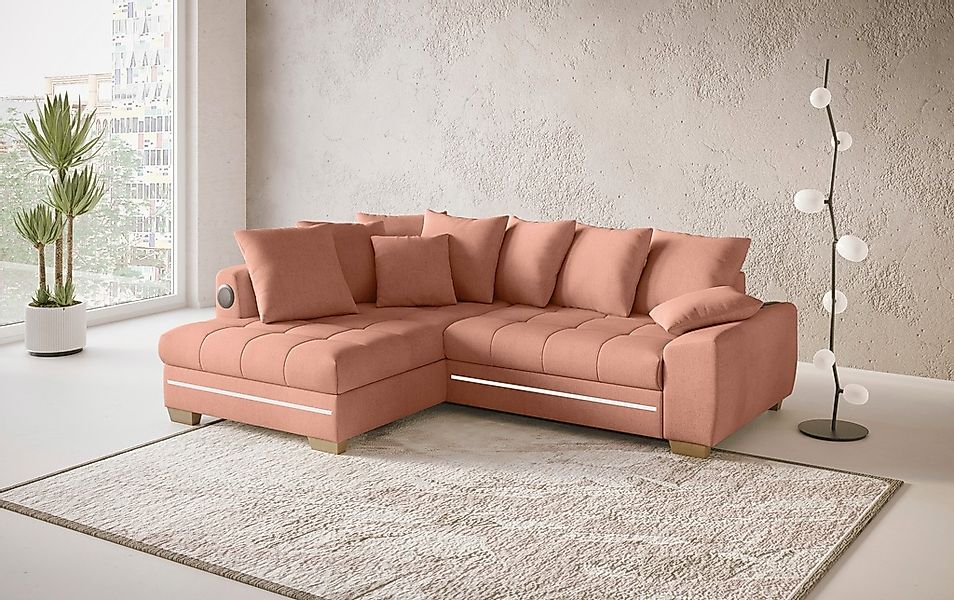 Mr. Couch Ecksofa "Nikita II, L-Form", RGB-LED, Bluetooth-Soundsystem, wahl günstig online kaufen