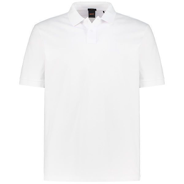 BOSS Poloshirt mit Biobaumwolle Farbe weiß Größe: 3XL günstig online kaufen