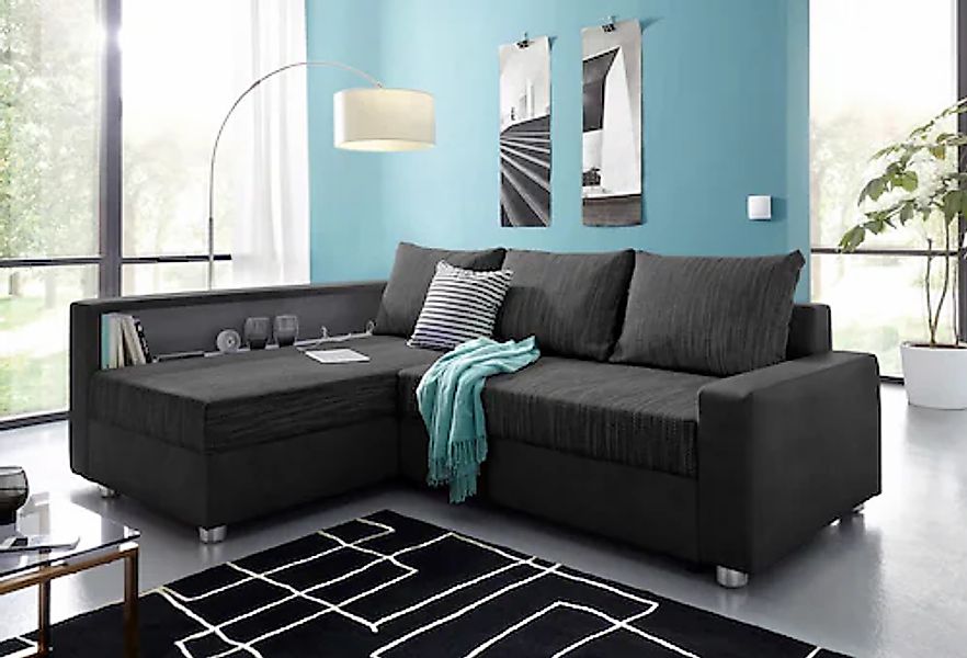 COLLECTION AB Ecksofa "Relax L-Form" inklusive Bettfunktion, Federkern, wah günstig online kaufen