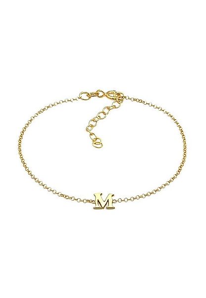 Elli Armband Buchstaben Initialen Anhänger M 925 Silber günstig online kaufen