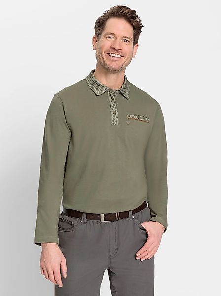Marco Donati Poloshirt "Langarm-Poloshirt" 1 Stk. tlg. günstig online kaufen