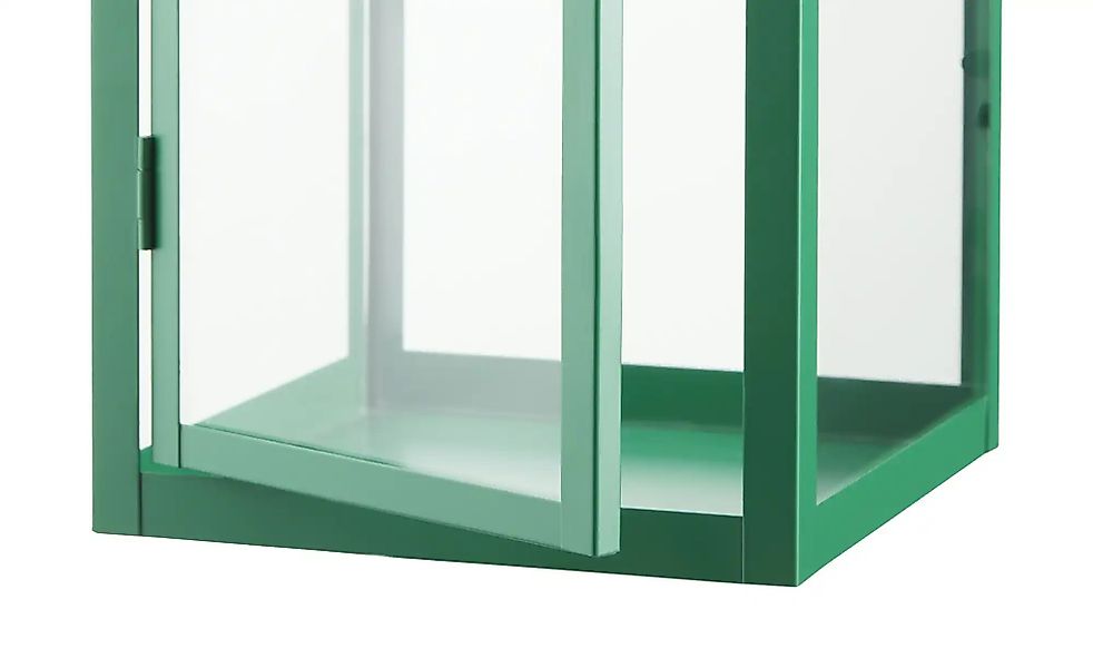 HOME STORY Laterne   ¦ grün ¦ Metall ¦ Maße (cm): B: 16,5 H: 41,5 T: 16.5 A günstig online kaufen