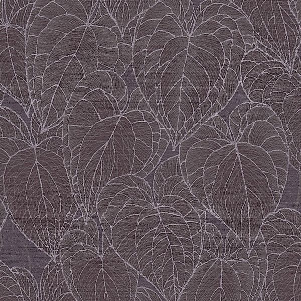 PROFHOME 781285-GU Natur Tapete Floral schimmernd Grau Lila Silber 0,53 m x günstig online kaufen