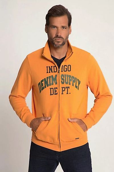 JP1880 Fleecejacke Sweatjacke Stehkragen Zipper Print günstig online kaufen