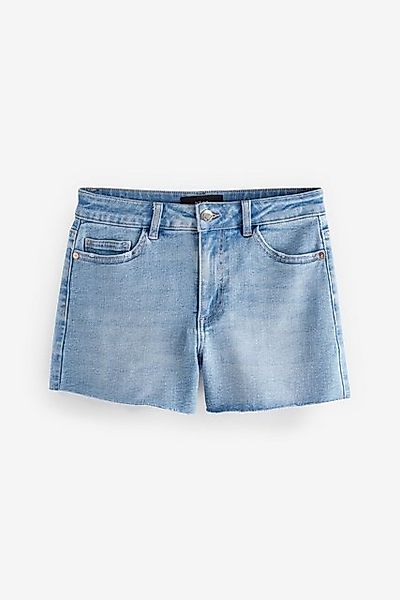 Next Jeansshorts Superweiche Denim-Shorts mit Fransensaum günstig online kaufen