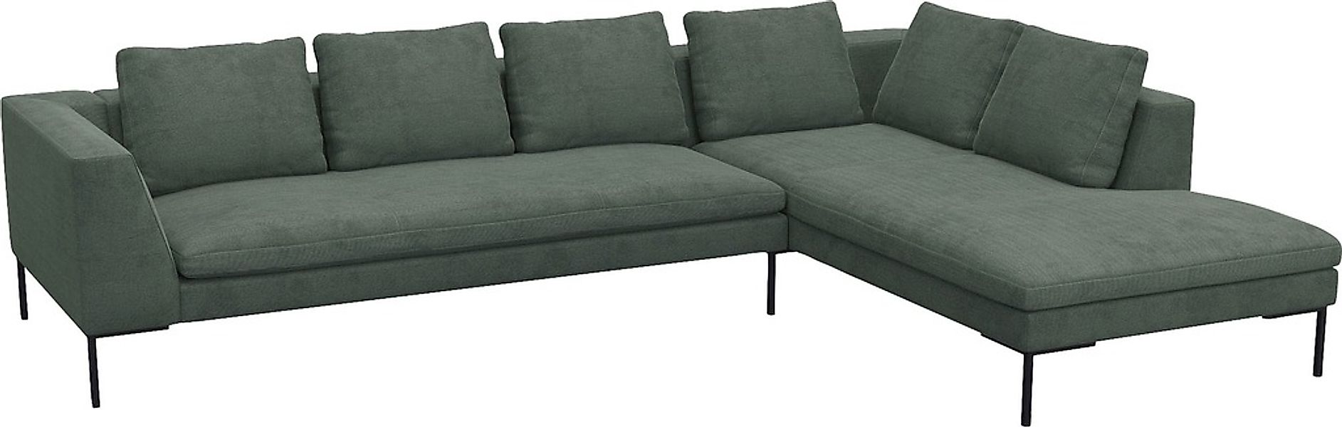 FLEXLUX Ecksofa »Loano, superbequemer Sitzkomfort durch Kaltschaum im Sitz, günstig online kaufen