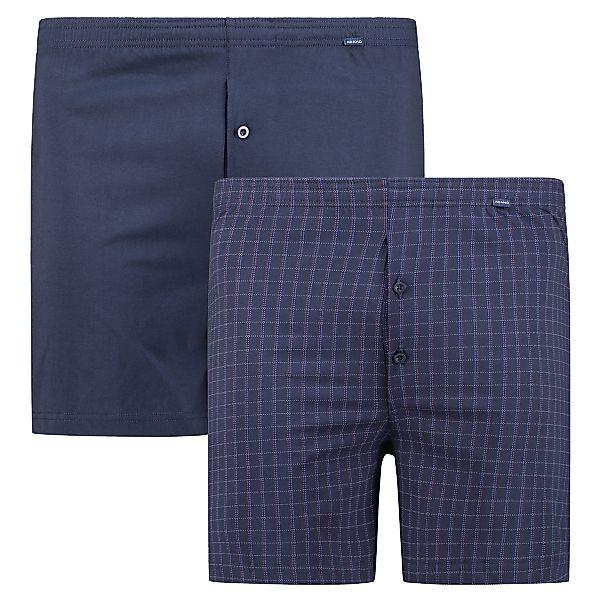 ADAMO Doppelpack Boxershorts aus Baumwolle Farbe dunkelblau Größe: 12 günstig online kaufen