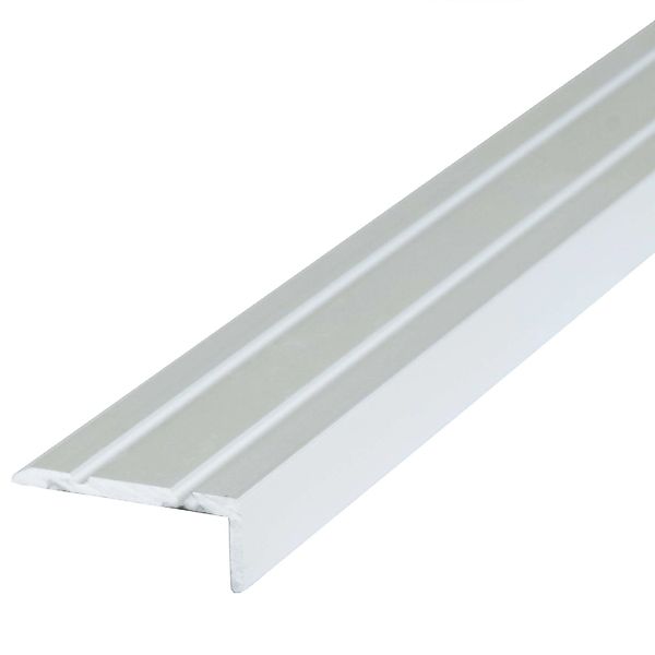 Dalsys Treppenkantenprofil Selbstklebend 200cm x 25mm x 20mm Silber günstig online kaufen