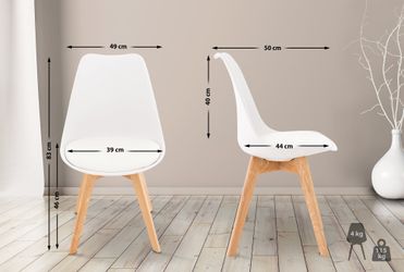 CLP Küchenstuhl Linares (4er Set), Buchenholz-Gestell, günstig online kaufen