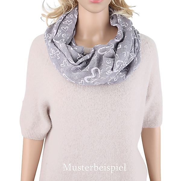 MIRROSI Loop Damen Schal mit Love günstig online kaufen