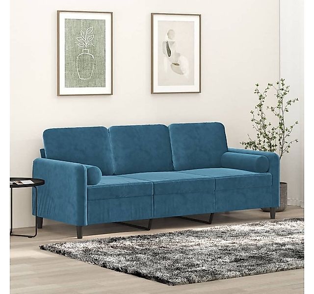 Nettlife Sofa 2-Sitzer-Sofa Doppelsofa mit Zierkissen 138/158/198 CM Samt günstig online kaufen