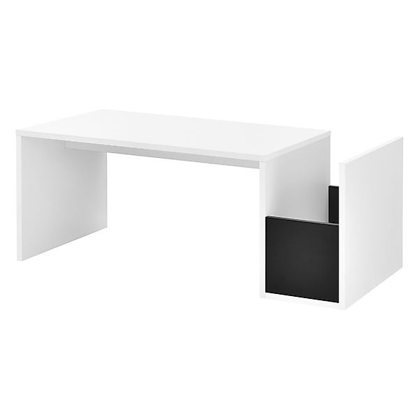 en.casa Couchtisch, Bollnäs Wohnzimmertisch 90x45x35cm Weiß günstig online kaufen