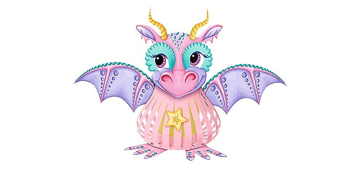 Ursus - Ludwig Bähr Papierlaterne Drachenmädchen, 25,5 cm x 22,5 cm x 22,5 günstig online kaufen
