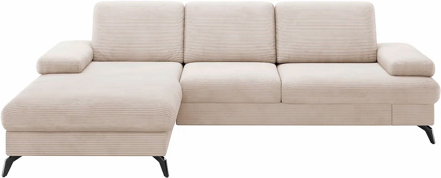 sit&more Ecksofa »Morris Jubi L-Form«, inkl. Armteilfunktion und 1 Zierkiss günstig online kaufen