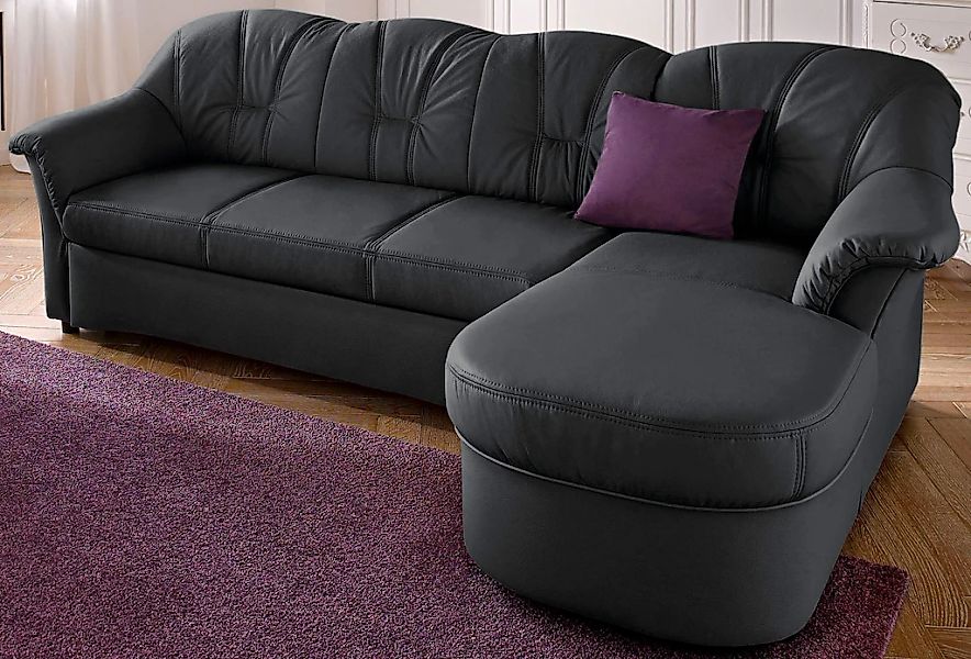 DOMO collection Ecksofa »Flores Schlafsofa, B/T/H: 233/142/86 cm, L-Form« w günstig online kaufen
