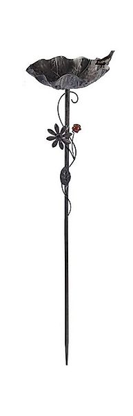 BURI Gartenstecker Metall Gartenstecker Vogeltränke Vogelbad Wasserstelle F günstig online kaufen